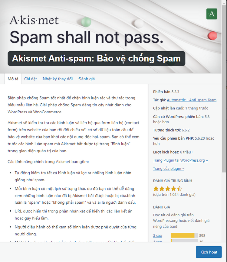 Akismet Anti-Spam: Bảo Vệ Website WordPress Chống Lại Spam Hiệu Quả 2024