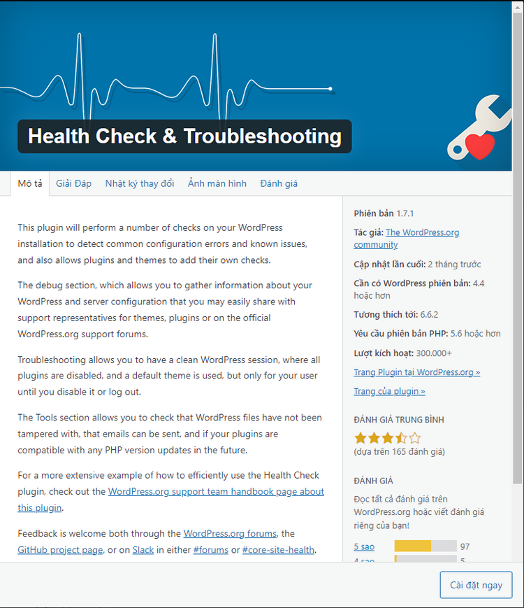 Health Check & Troubleshooting: Plugin Bảo Trì Toàn Diện Cho WordPress 2024