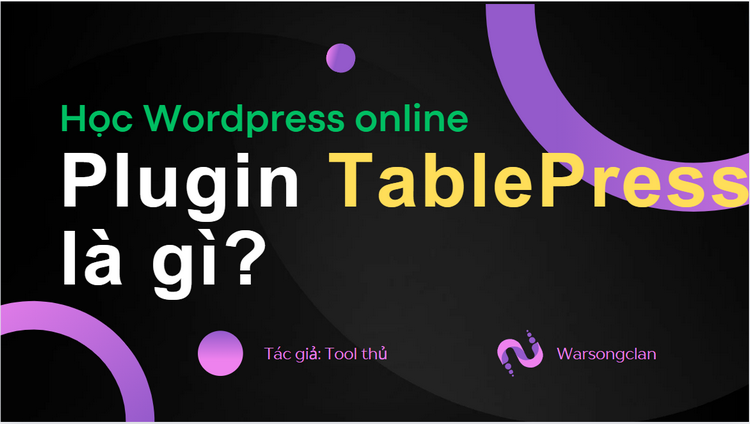 Hướng Dẫn Sử Dụng Plugin TablePress WordPress Tạo Bảng Dữ Liệu Chuyên Nghiệp 2024