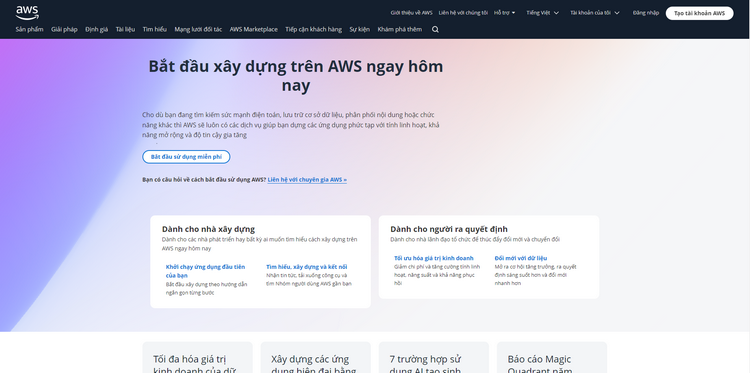 AWS 2024: Đánh Giá Toàn Diện Tính Năng, Ưu Điểm Và Ứng Dụng Thực Tế Của Nền Tảng Điện Toán Đám Mây Hàng Đầu