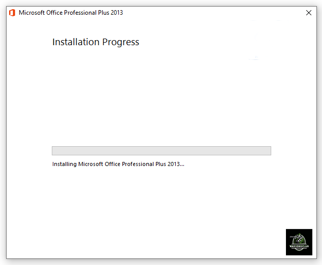 Progress setup Office 2013